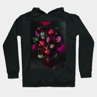 A vase with pink Flowers Hoodie